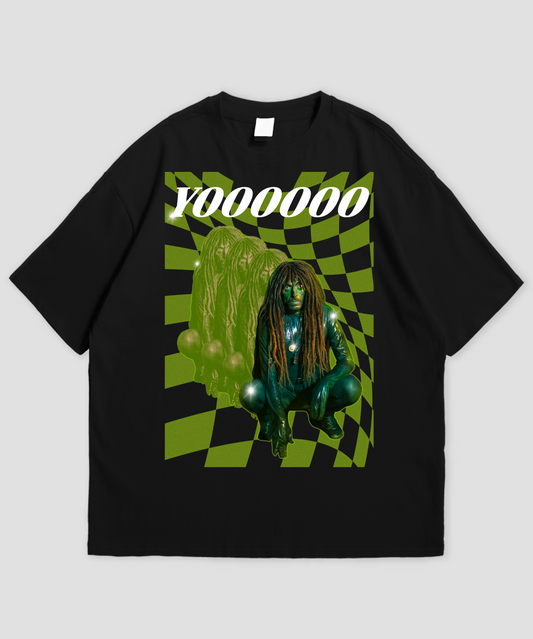 T-shirt "YOOOOOO" (verde)